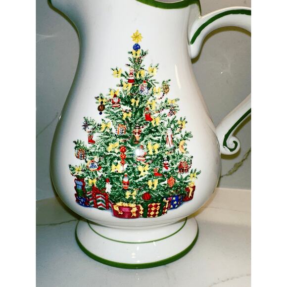 Christopher Radko Traditions Holiday Celebrations Water Pitcher Made in England - Picture 2 of 7